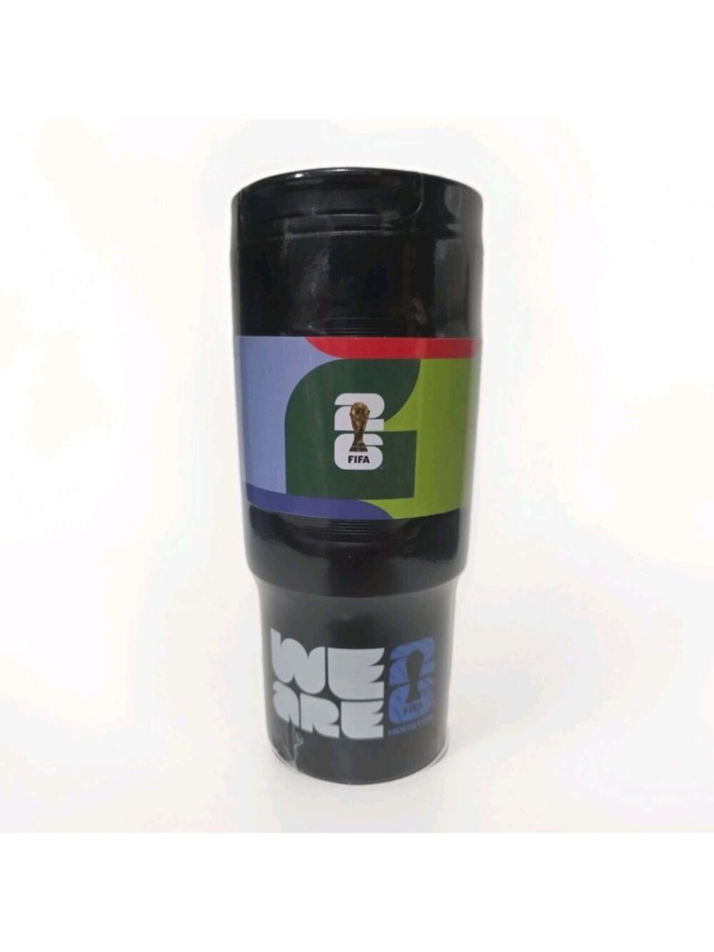 NWT FIFA 2026 World Cup Black Stainless Steel Tumbler 20 OZ. Coffee Cup Houston
